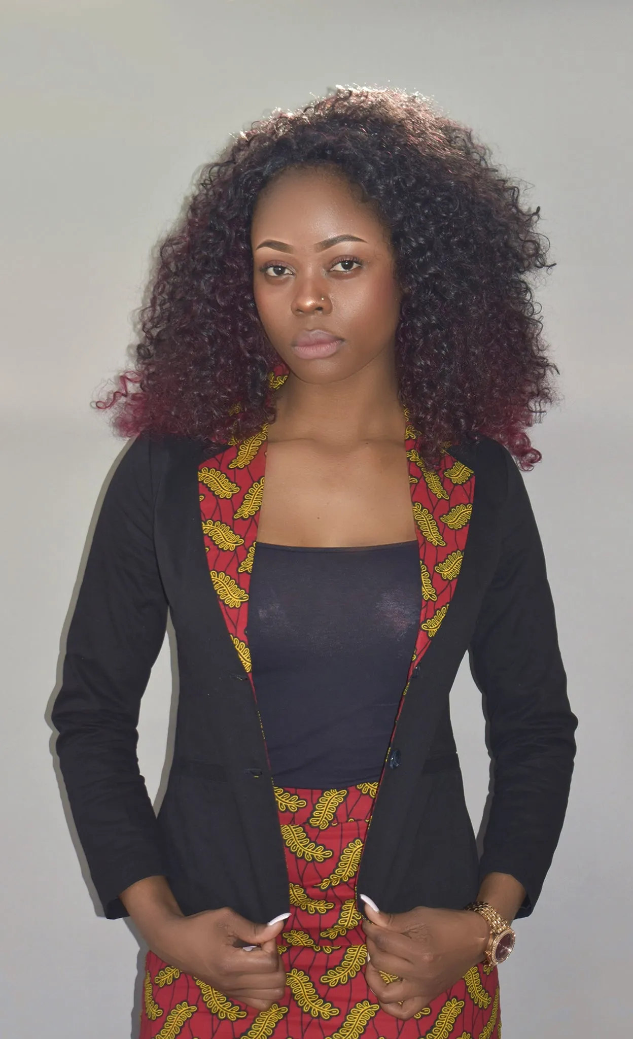 African Print Pencil Skirt and Blazer - Esinu