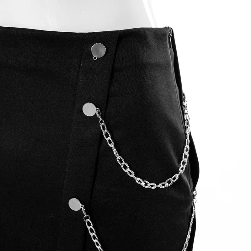 Asymmetrical Chained Prep skirt