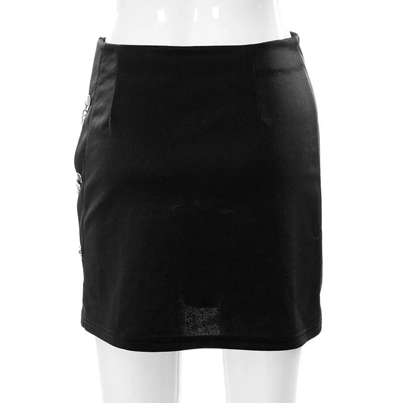 Asymmetrical Chained Prep skirt