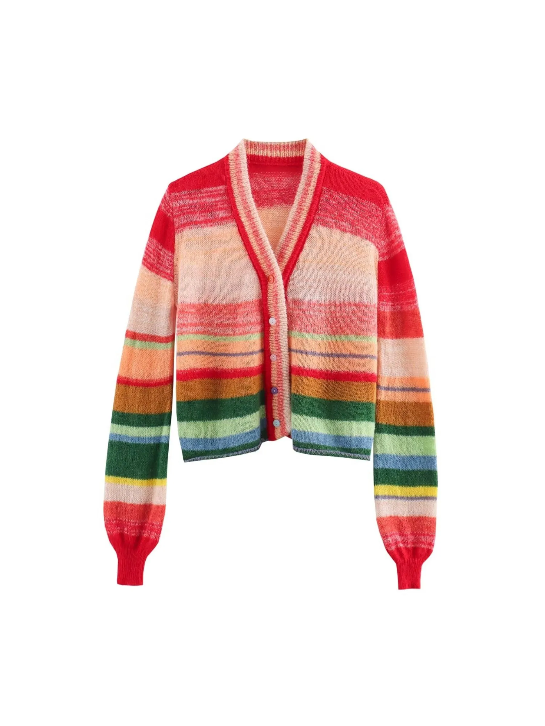 Ayla Multicolor Striped Cardigan