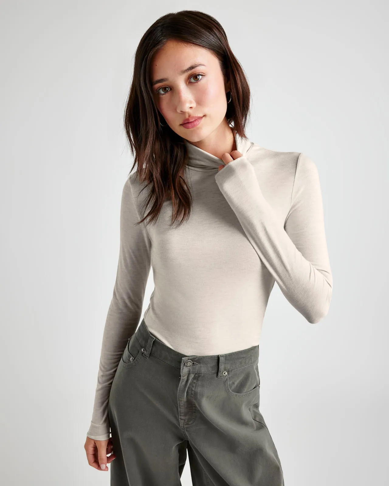 Bamboo Long Sleeve Turtleneck