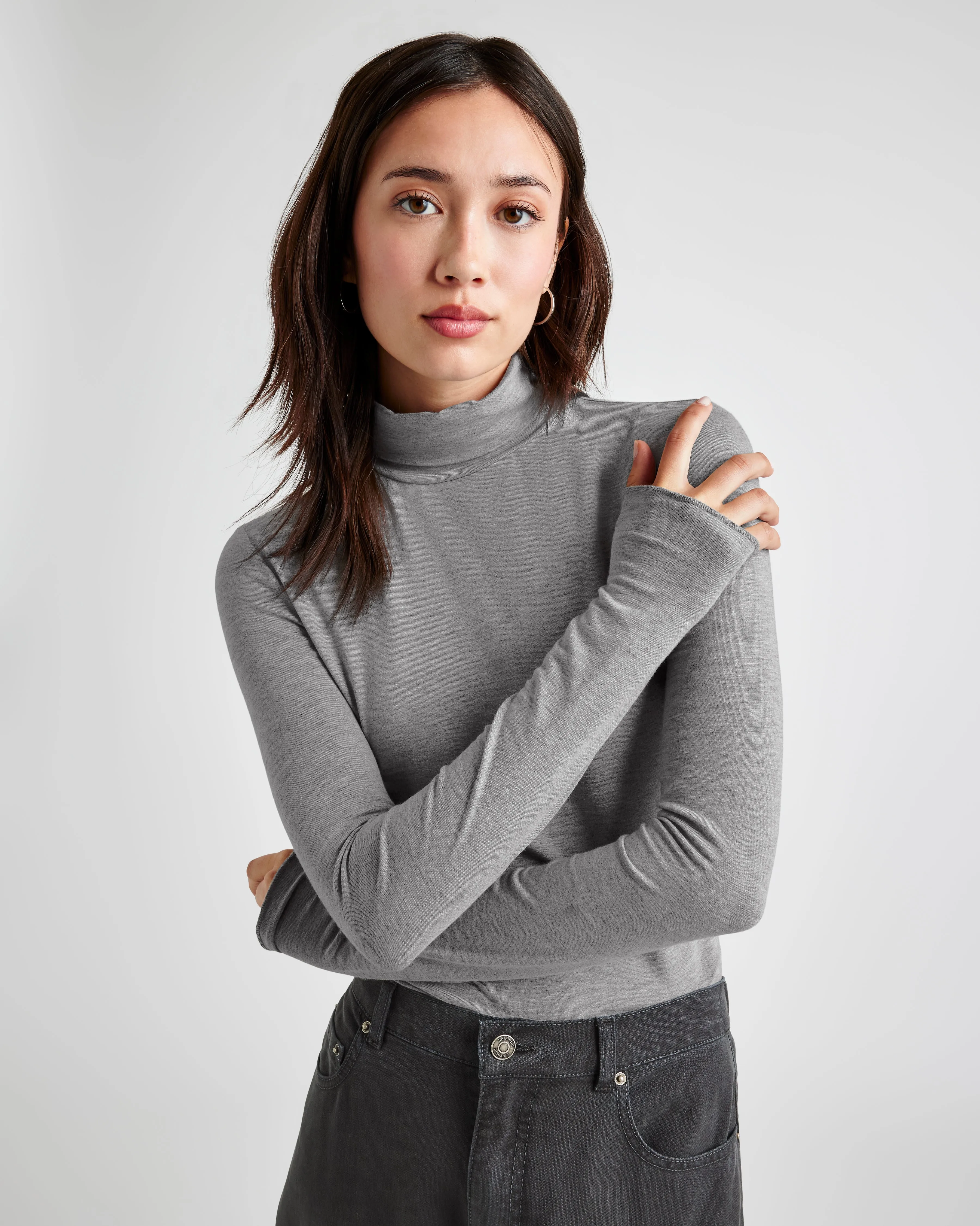 Bamboo Long Sleeve Turtleneck