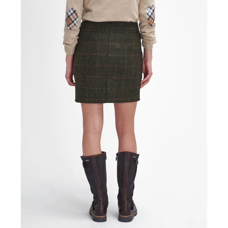 Barbour Birch Tweed Ladies Skirt - Spiced Pumpkin Check