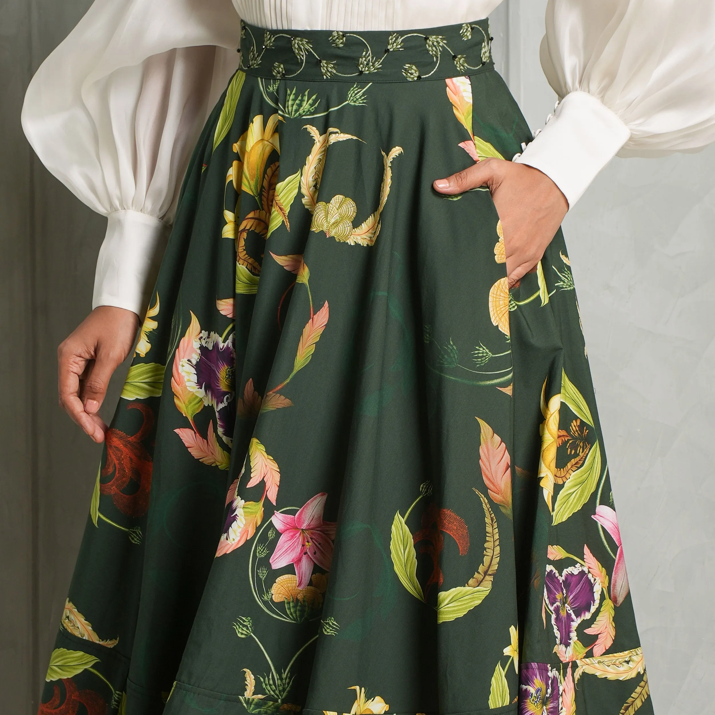 Bergamota Marina Skirt