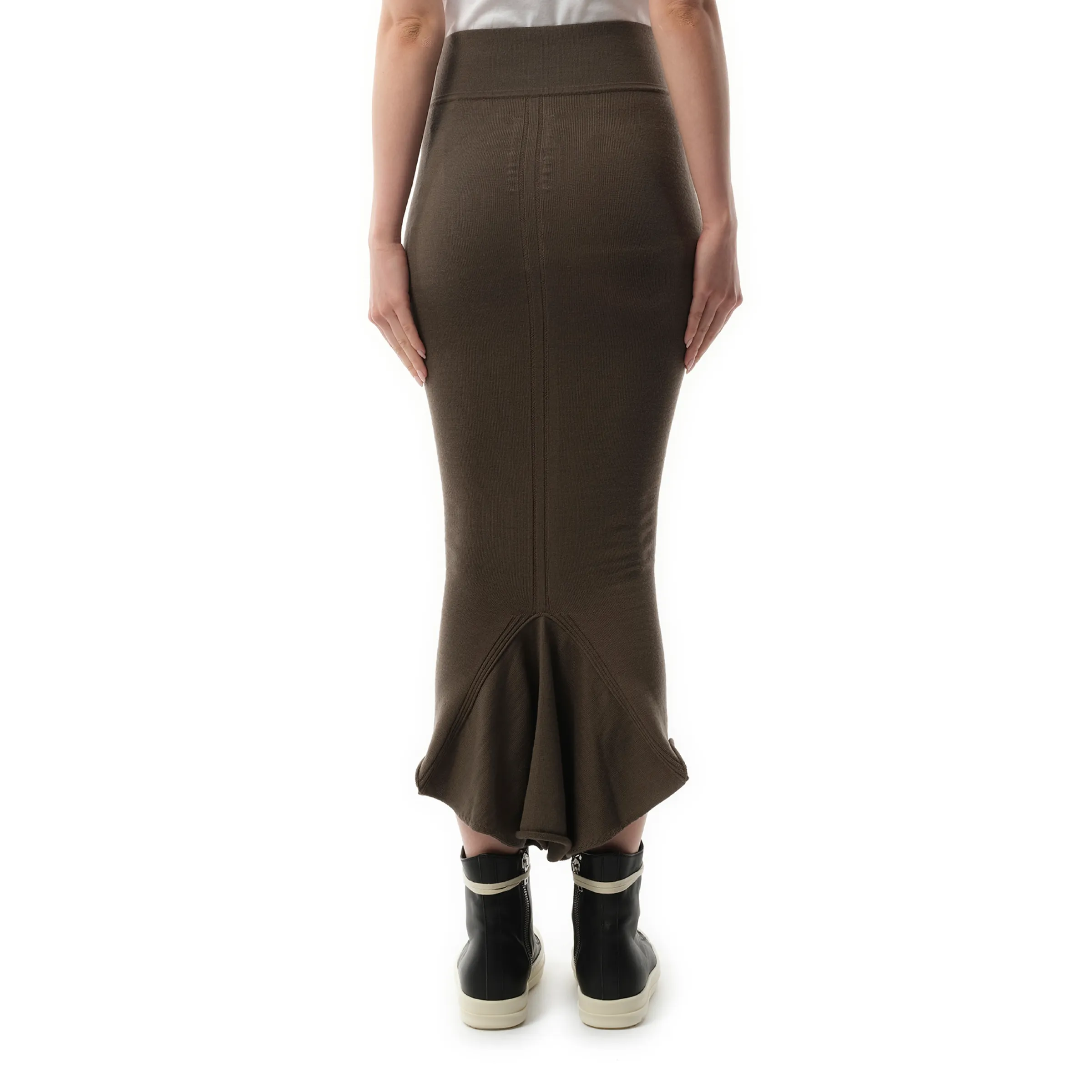 Calf Dauphine Skirt in Dust