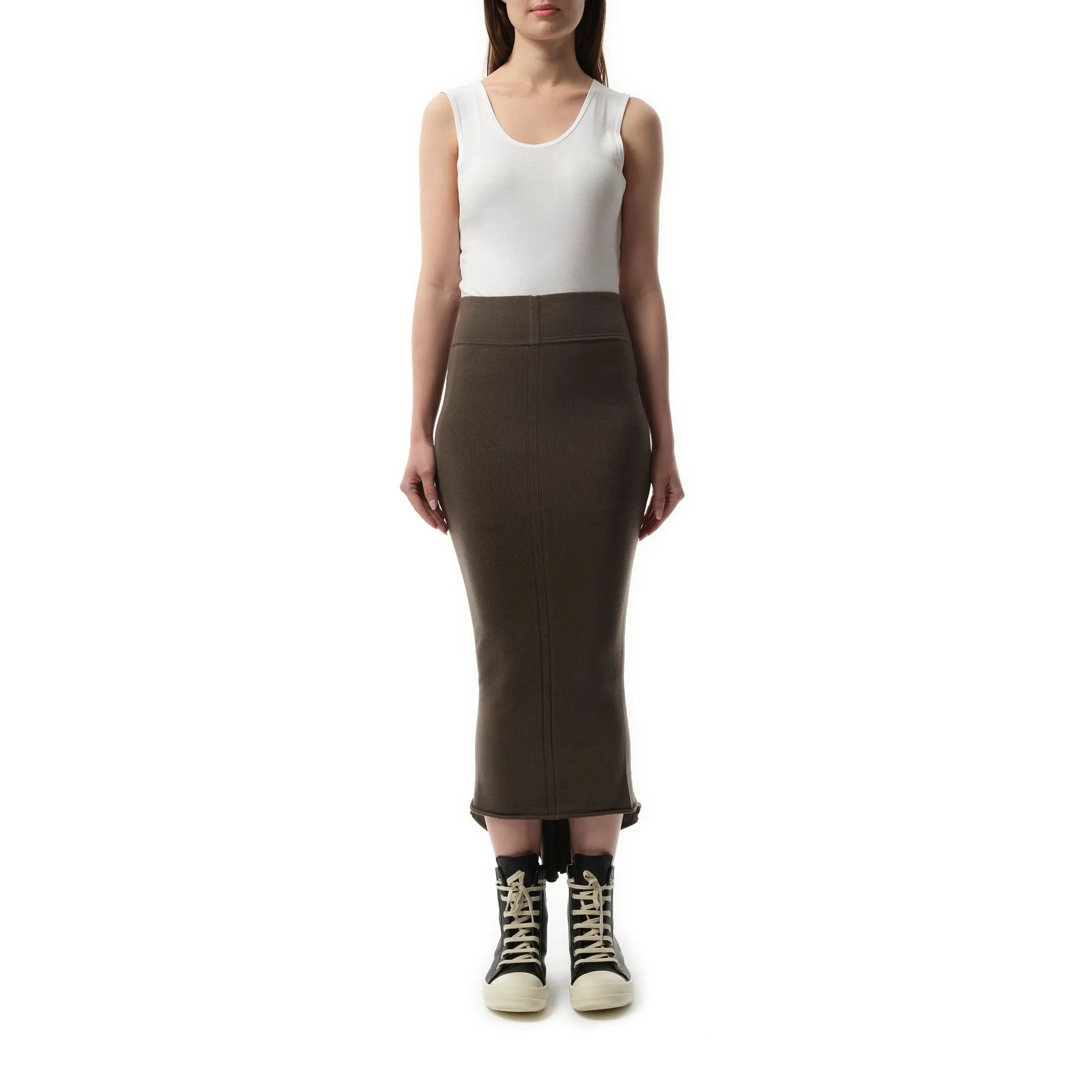 Calf Dauphine Skirt in Dust