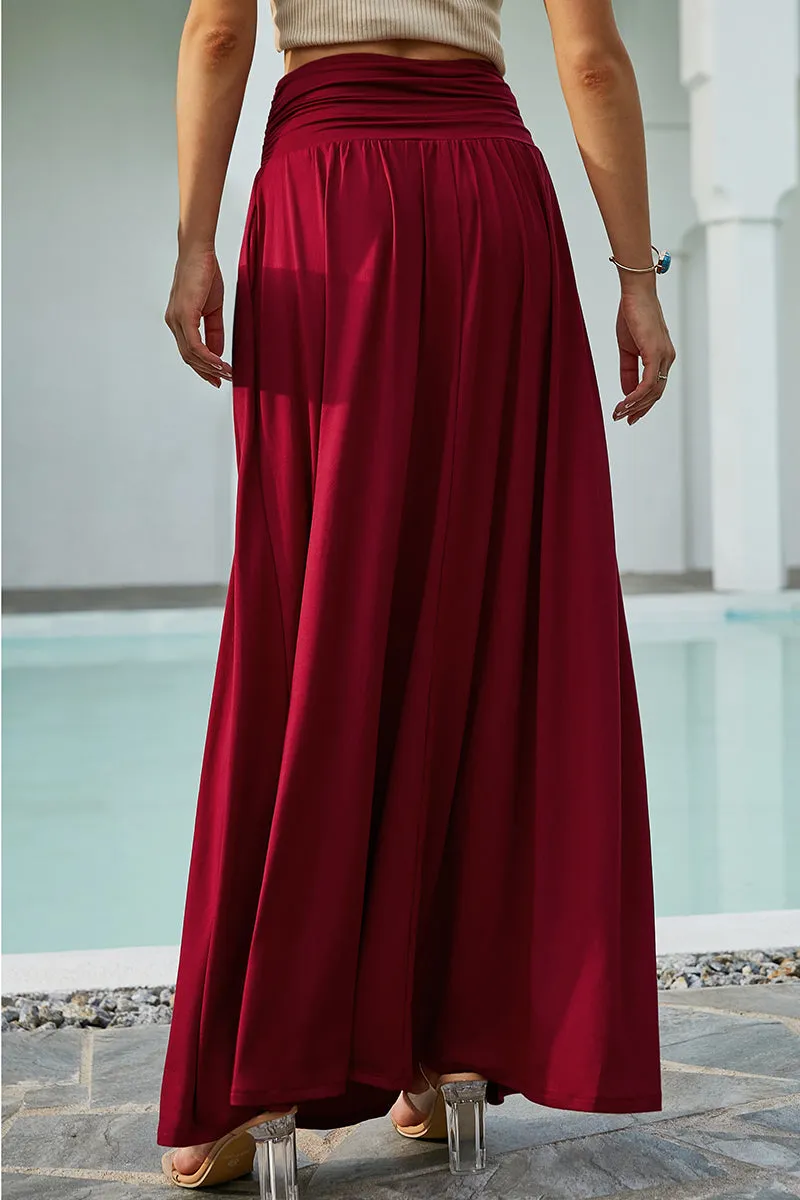 CASUAL LONG LENGTH MAXI STYLE WAIST LIGHT SKIRT