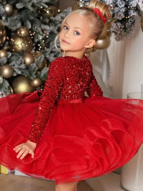 Cherry Sparkle Full Tutu Mini Special Occasion Dress