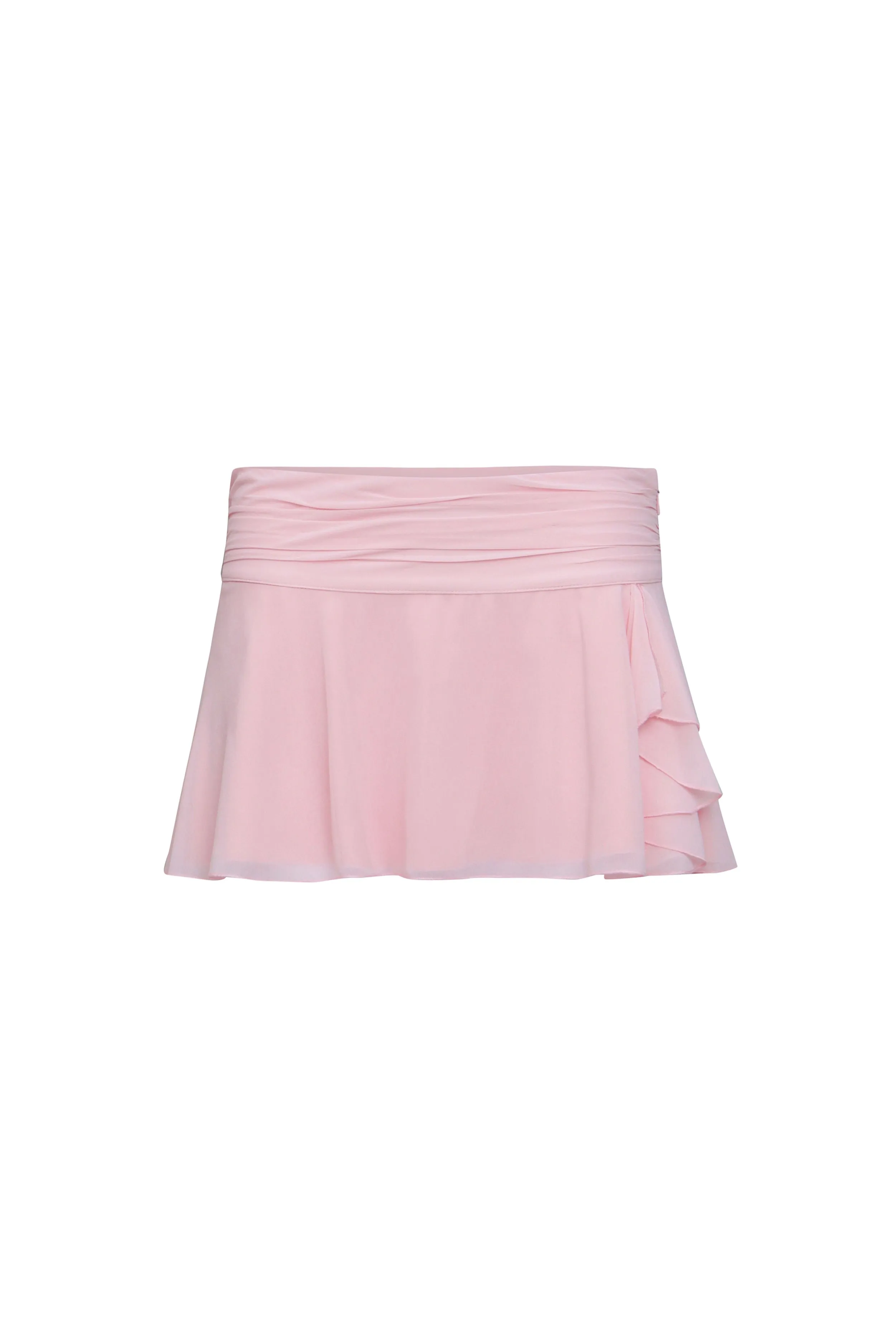 Chiffon Slit Mini Skirt