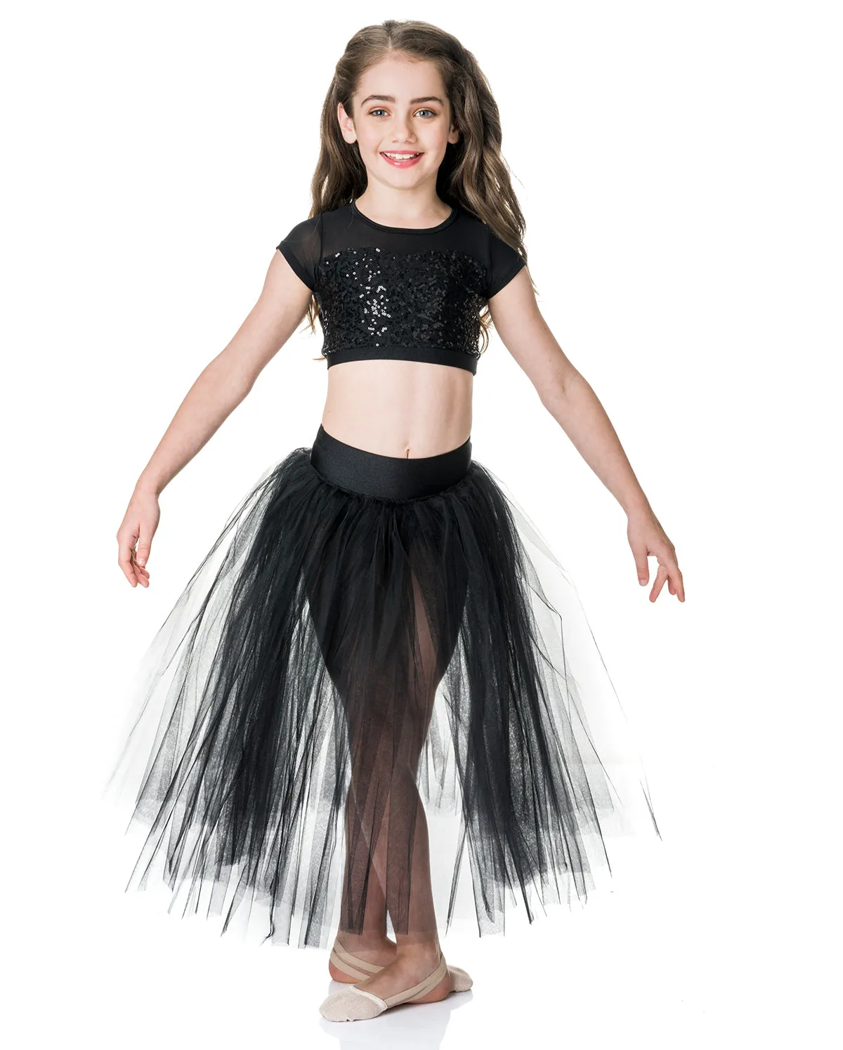 CLEARANCE, of Studio 7, Dream Romantic Tutu Skirt, BLACK, Childs, CHRS01