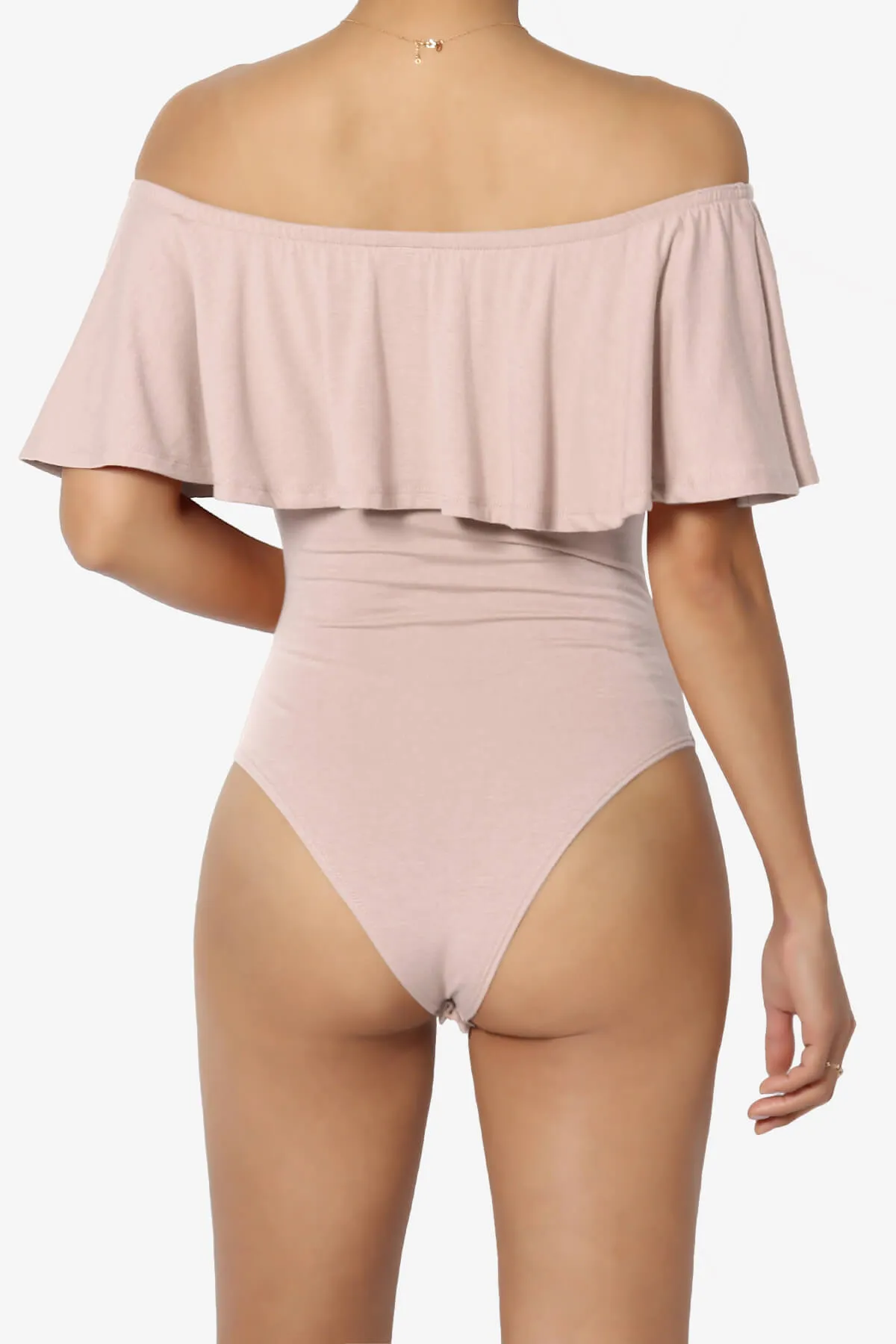 Cobra Ruffle Off Shoulder Bodysuit