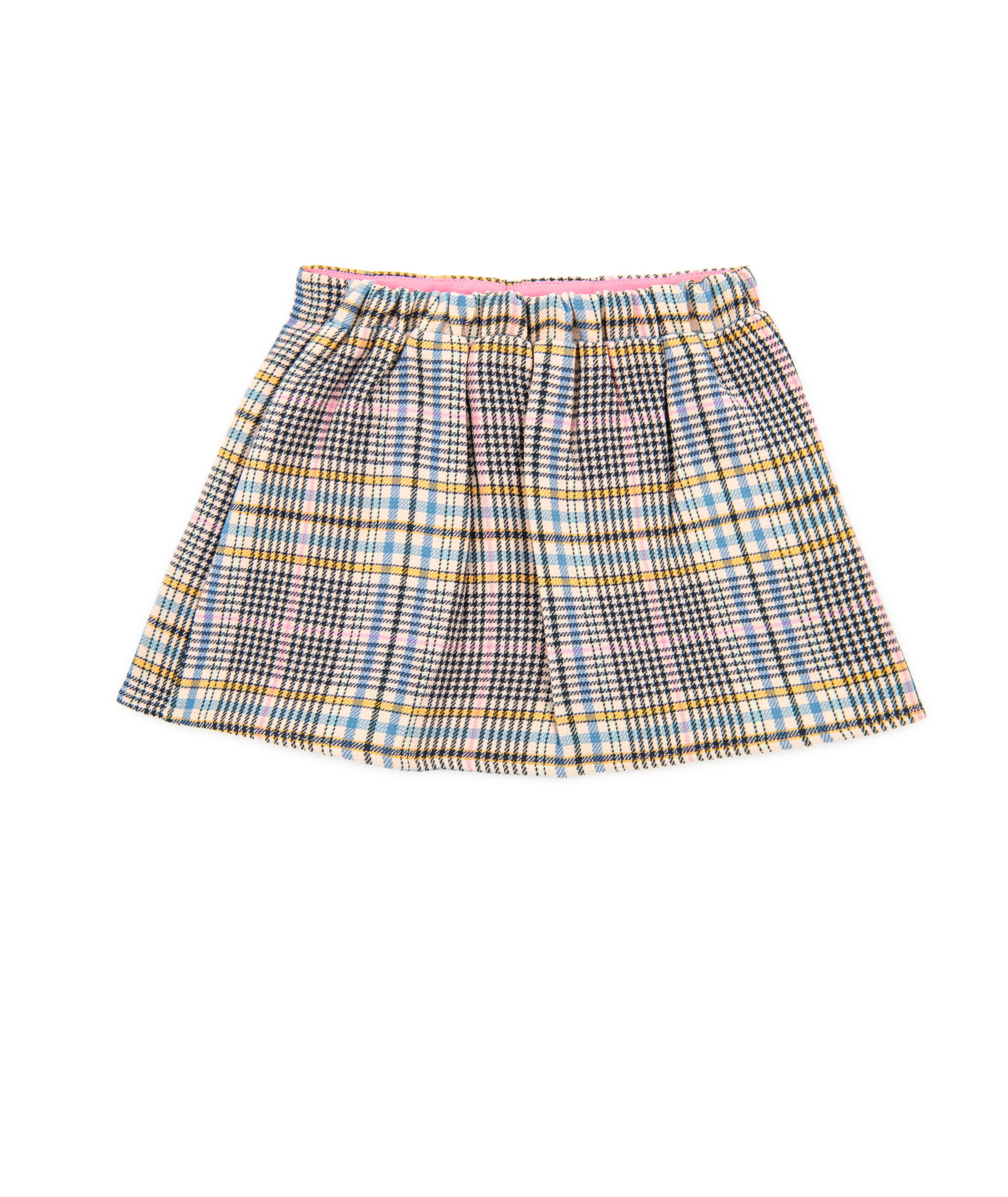 Design History Girls Little Blue Pink Plaid Skirt