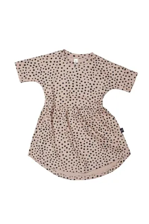 Freckle Swirl Dress Camel