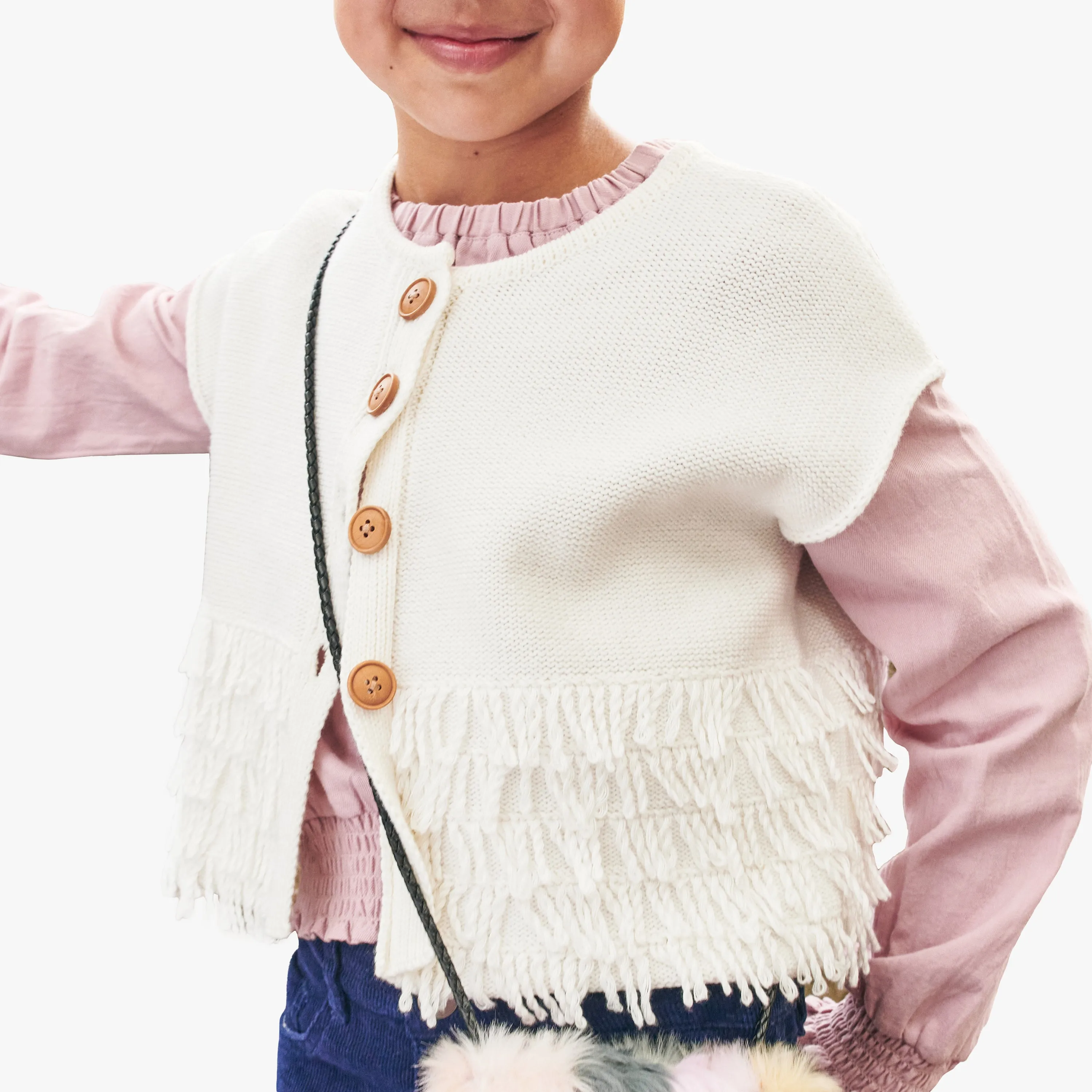 Fringe Sweater Vest