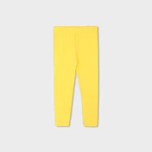 Girl's Yellow Soft Cotton Legging (LE-11556)