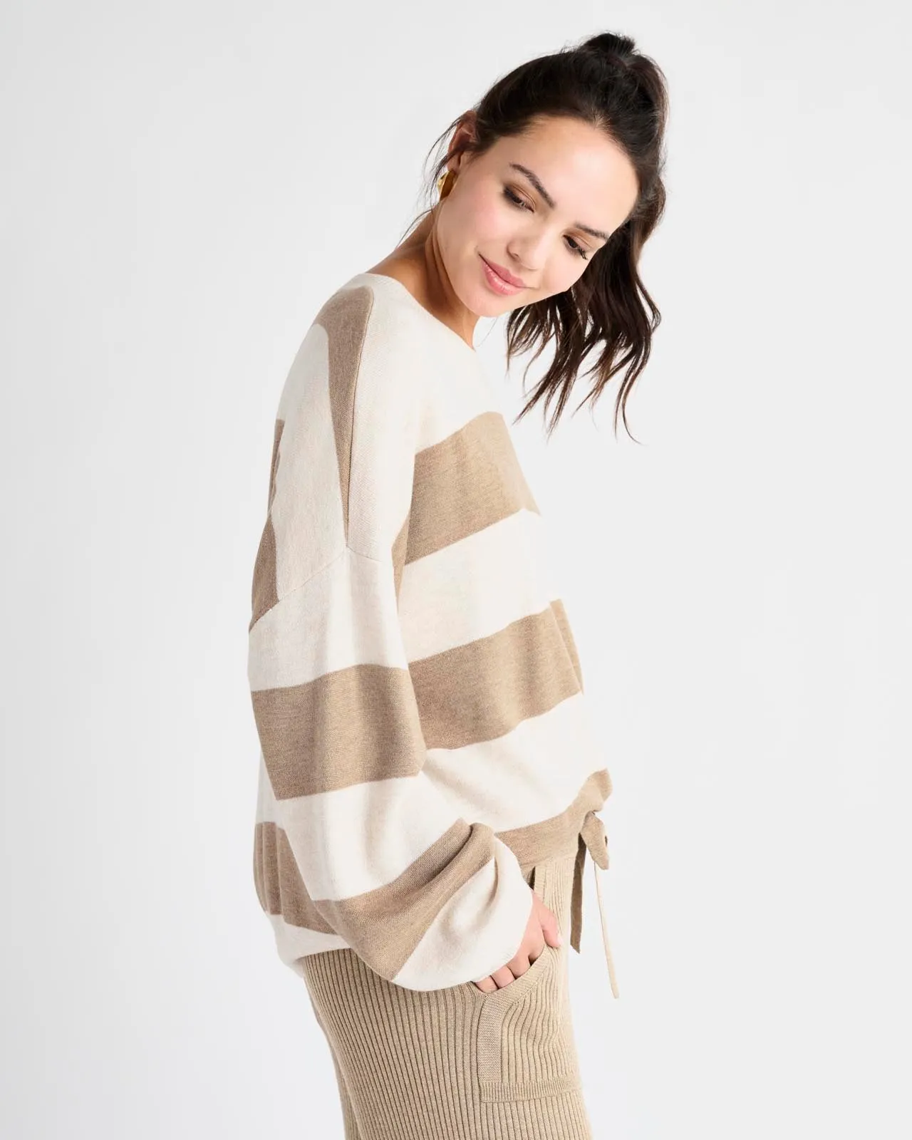 Ivy Cashblend Stripe Sweater