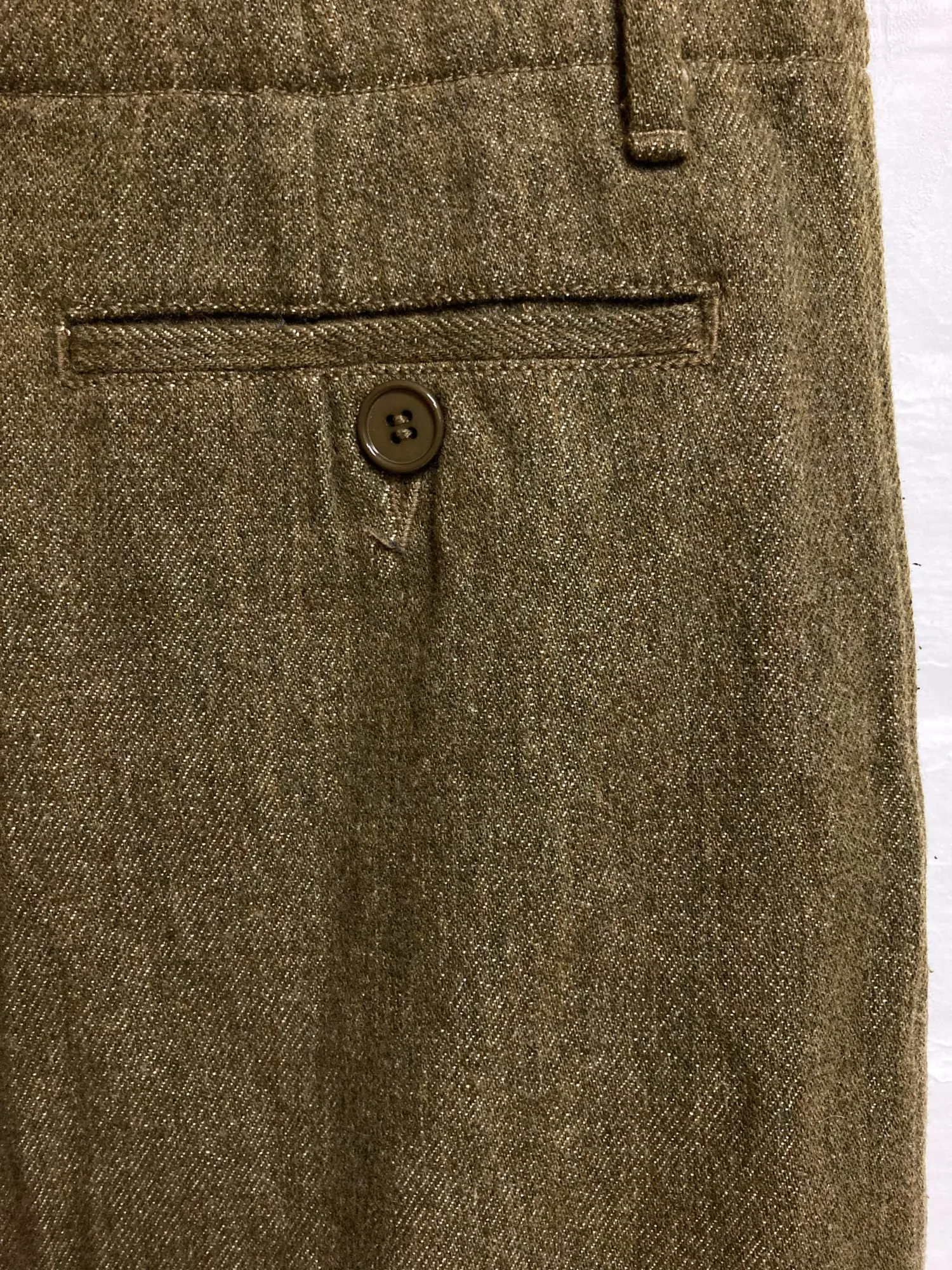 Junya Watanabe Comme des Garcons winter 1999 khaki brown wool denim maxi skirt - M