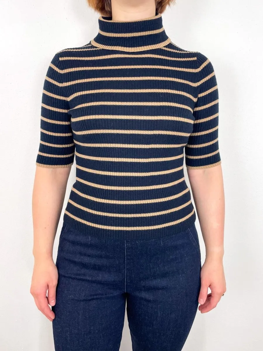 Katrina Sweater in Navy/Khaki