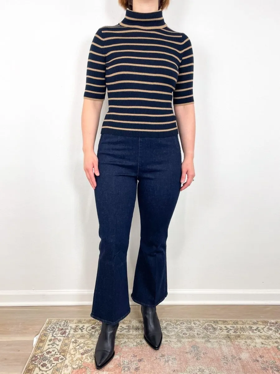 Katrina Sweater in Navy/Khaki