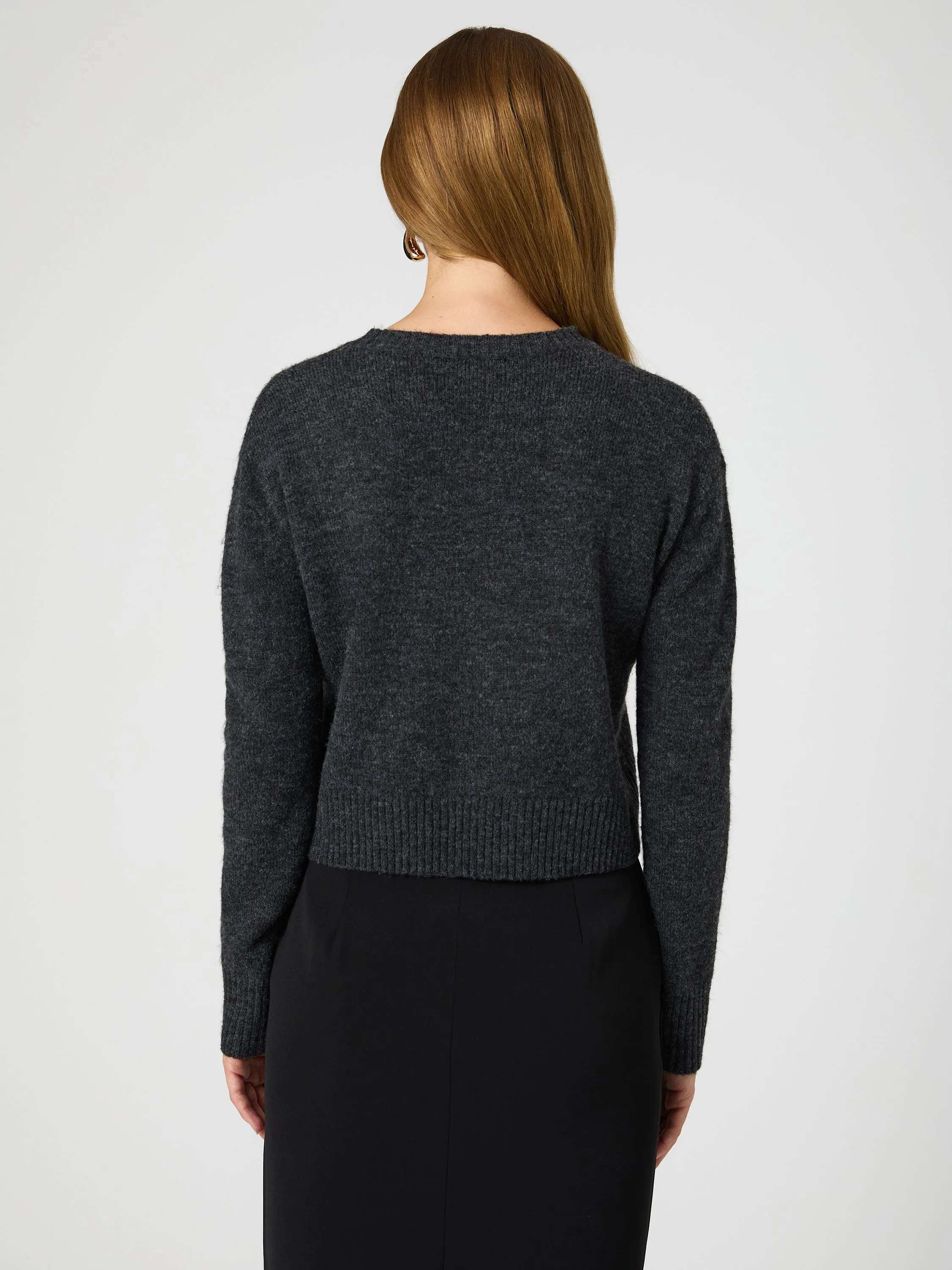 Kesia Crew Neck Cropped Sweater