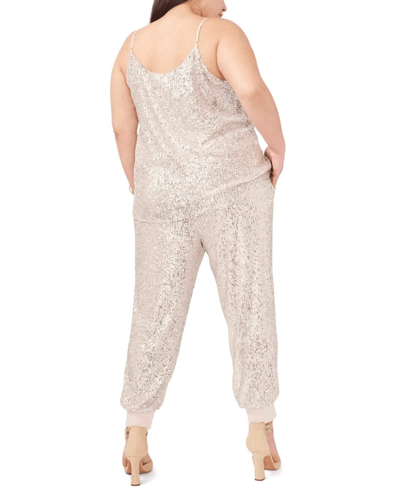 Kinsley Sequin Cami | CHAMPAGNE-252