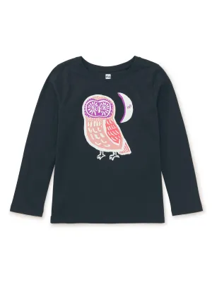 L/S Graphic Tee, Cute Hoot Glow