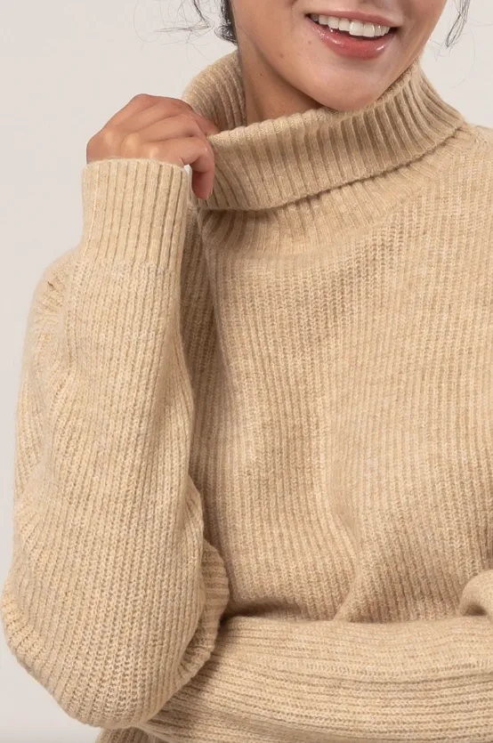 Millie Ribbed Turtleneck Sweater