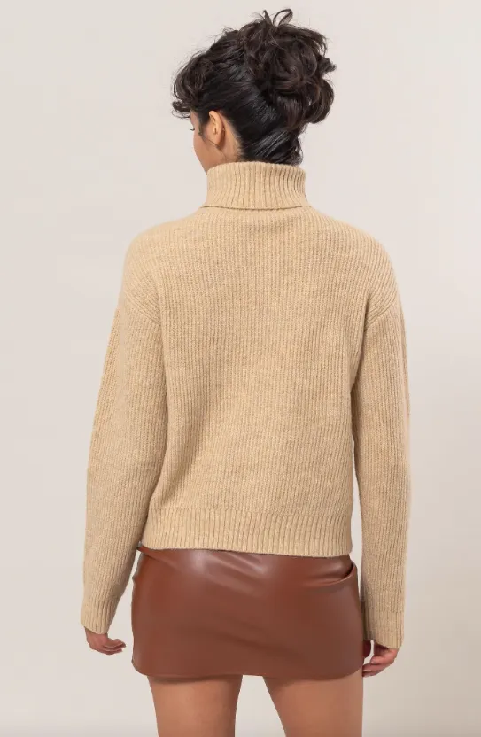 Millie Ribbed Turtleneck Sweater