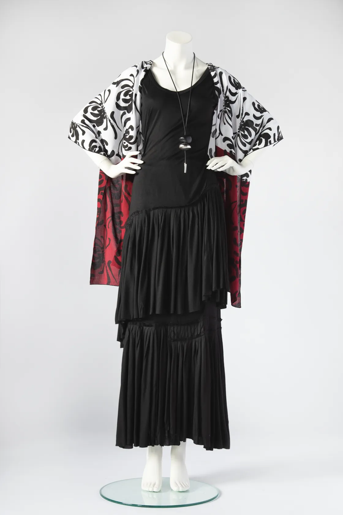 Minnelli Skirt in Black Rayon Jersey