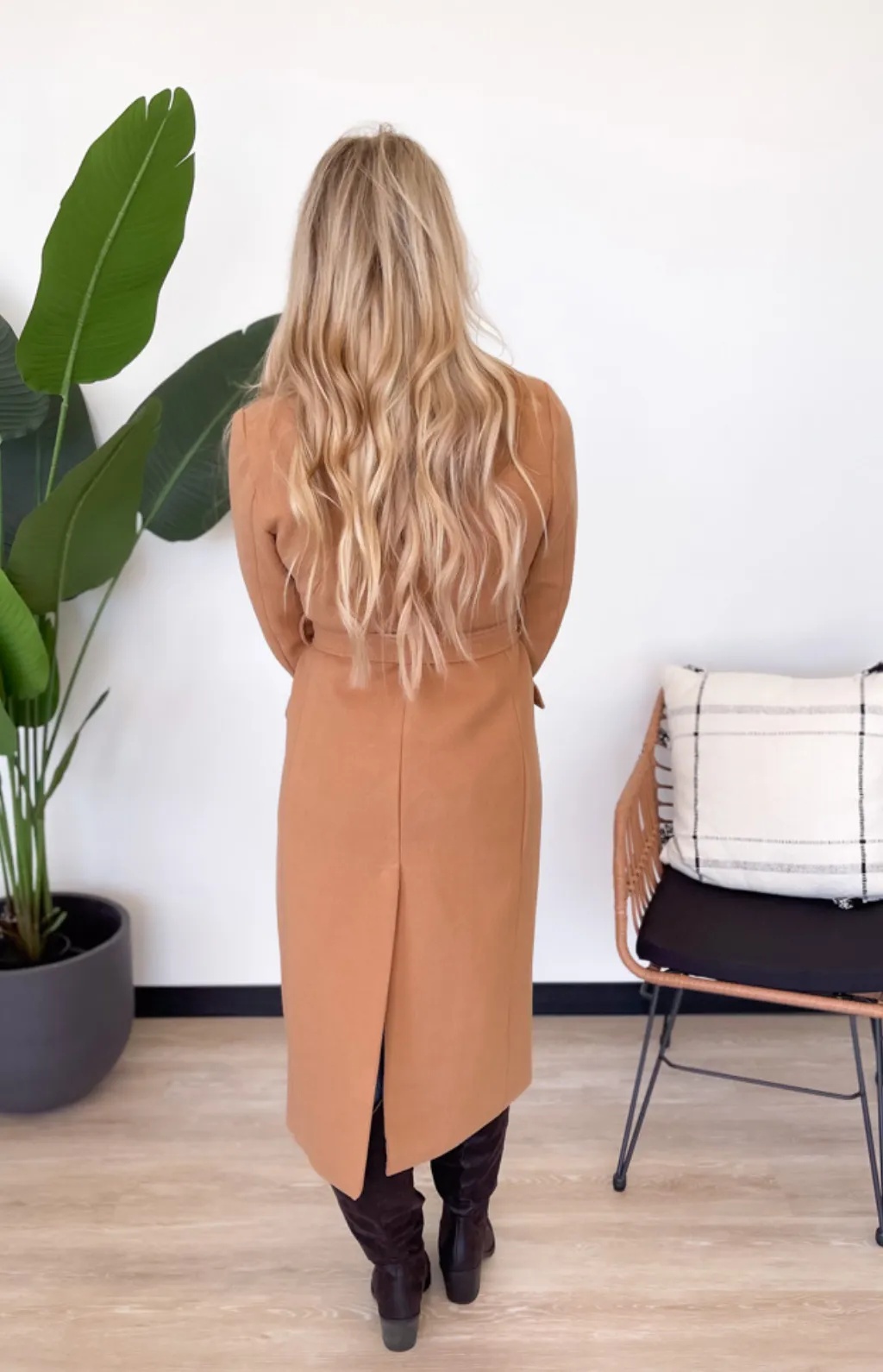 Sadie Tan Long Trench Coat