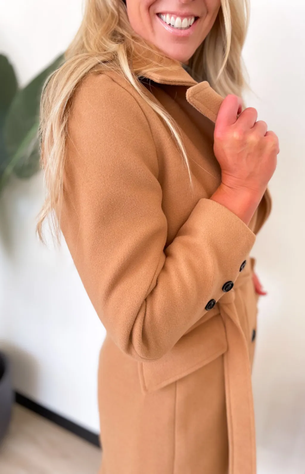 Sadie Tan Long Trench Coat