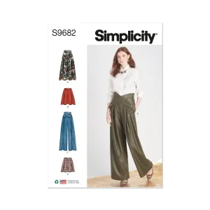 Simplicity Pattern S9682 Misses Skirt/Pants