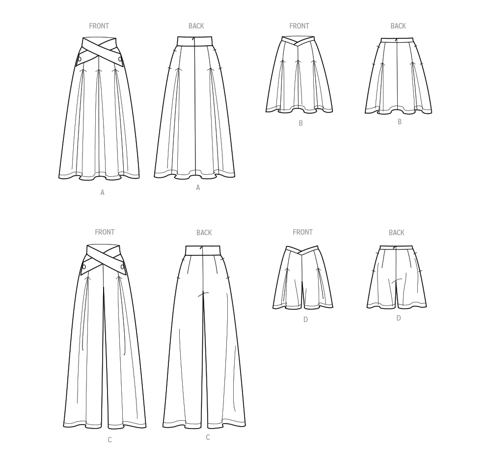 Simplicity Pattern S9682 Misses Skirt/Pants