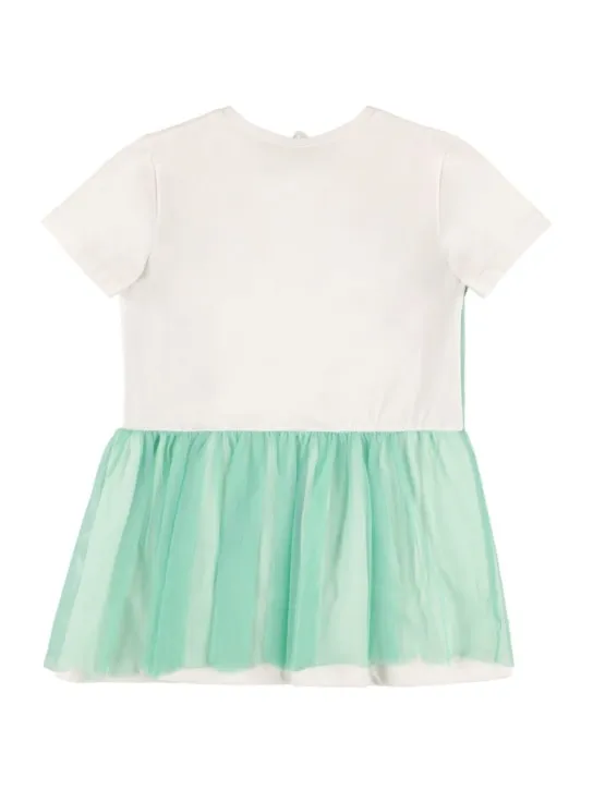 Stella McCartney Kids   Cotton jersey &amp; tulle dress 