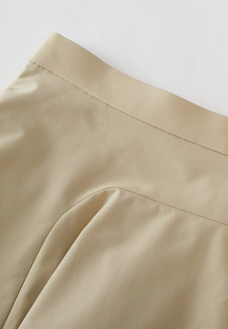 Twill Asymmetric Panelled Skirt