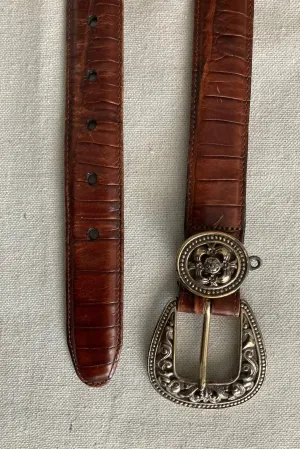 Vintage Brown Western Belt