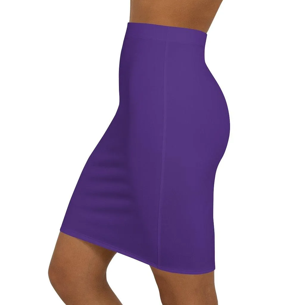 Womens Skirt, Purple Pencil Skirt