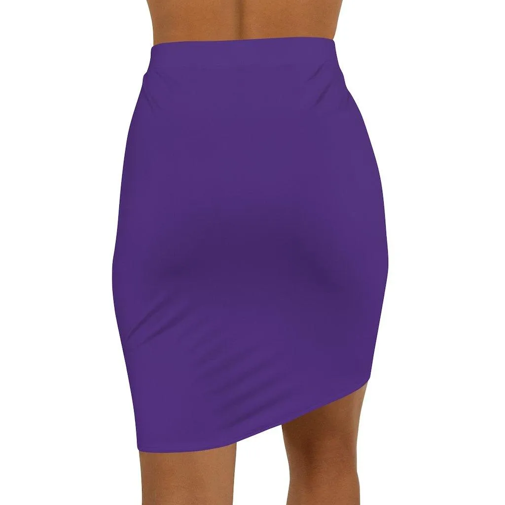 Womens Skirt, Purple Pencil Skirt